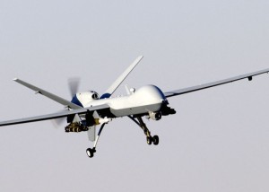 MQ-9 Reaper UAV Fully Armed with 4 Hellfire Missiles and 2 Laser Guided 500 lb Bombs